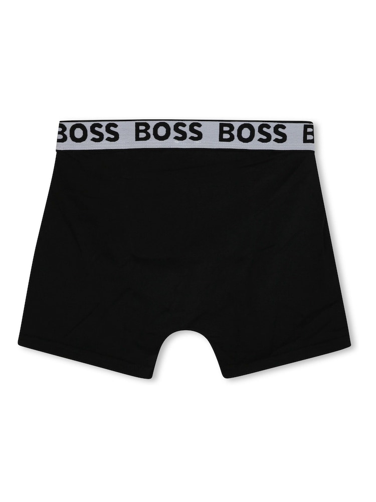BOSS Natural Logo Boxers 3 Pack - Image 3 of 8