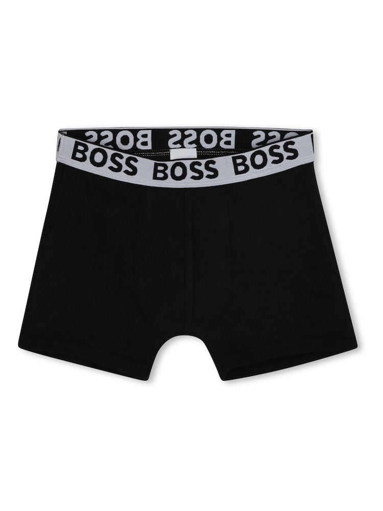 BOSS Natural Logo Boxers 3 Pack - Image 6 of 8