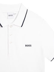 تيشرت للبيبي بكُم قصير مزين بطبعة شعار من BOSS - صورة 3 من 3