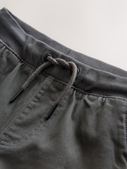 Gris antracita - Pantalones sin cierre con cintura de canalé (3-16años) - Imagen 3 de 4