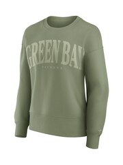Fanatics Womens NFL Green Bay Packers Elements Cotton Crew Neck Sweat Top - Image 2 of 3