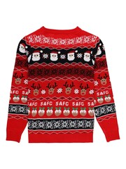 Fanatics Kids Red Sunderland Fairisle Pattern Christmas Jumper - Image 3 of 3