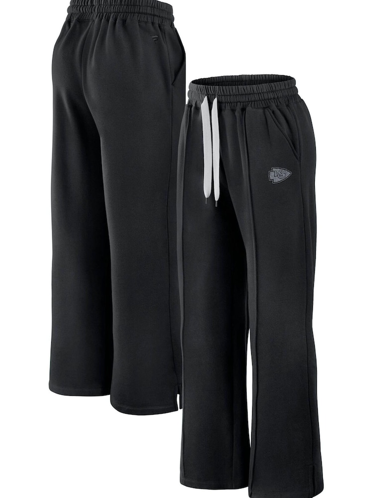 Fanatics Womens NFL Kansas City Chiefs Elements Cotton Fleece Black Trousers - Image 1 of 3