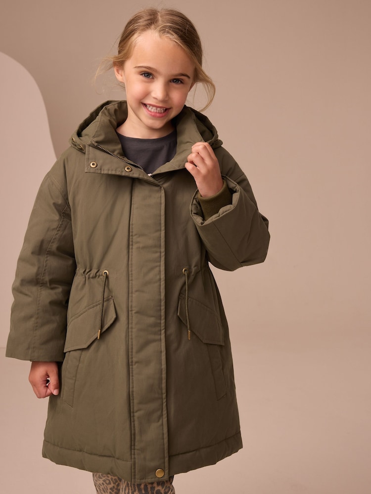 Verde caqui - Shower Resistant Padded Parka (3-16yrs) - Imagen 1 de 10 Verde caqui - Shower Resistant Padded Parka (3-16yrs) - Imagen 1 de 10