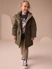 Verde caqui - Shower Resistant Padded Parka (3-16yrs) - Imagen 2 de 10