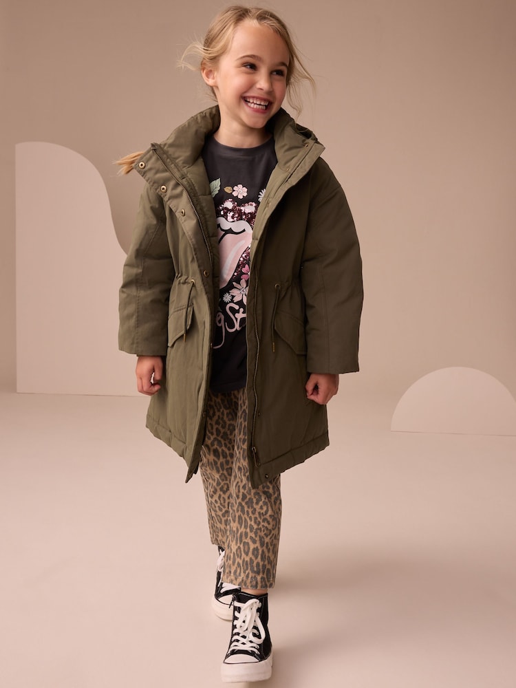 Verde caqui - Shower Resistant Padded Parka (3-16yrs) - Imagen 2 de 10 Verde caqui - Shower Resistant Padded Parka (3-16yrs) - Imagen 2 de 10