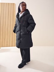 Black Shower Resistant Duvet Padded Coat (3-16yrs) - Image 3 of 11
