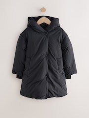 Black Shower Resistant Duvet Padded Coat (3-16yrs) - Image 6 of 11