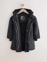 Black Shower Resistant Duvet Padded Coat (3-16yrs) - Image 8 of 11