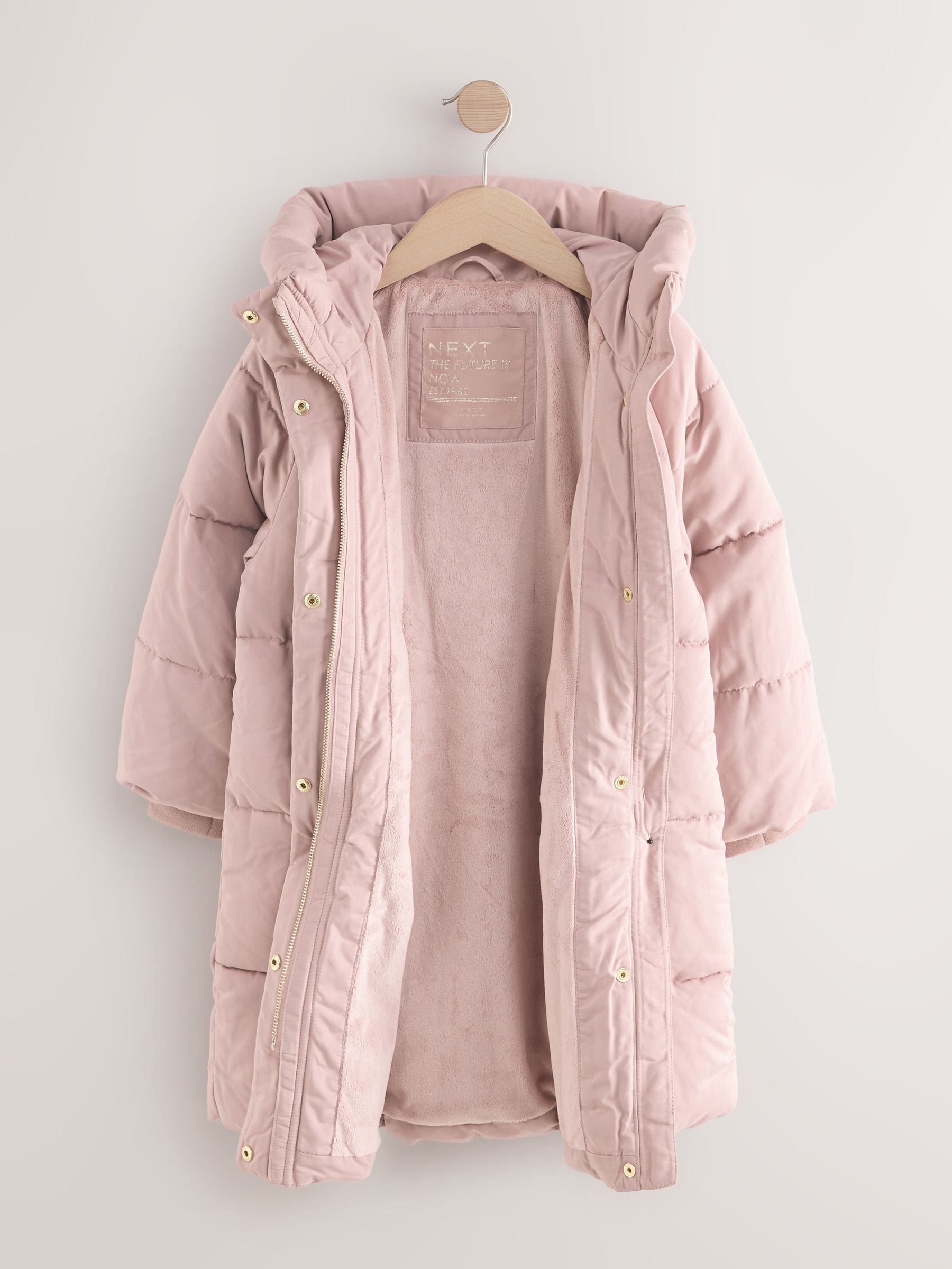 Next：日本 ピンク - 小雨耐性パッド入りコート（3～16歳） from Next