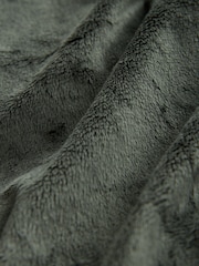 Kaki/vert - Doudoune imperméable doublée de fausse fourrure (3-16ans) - Image 10 sur 13