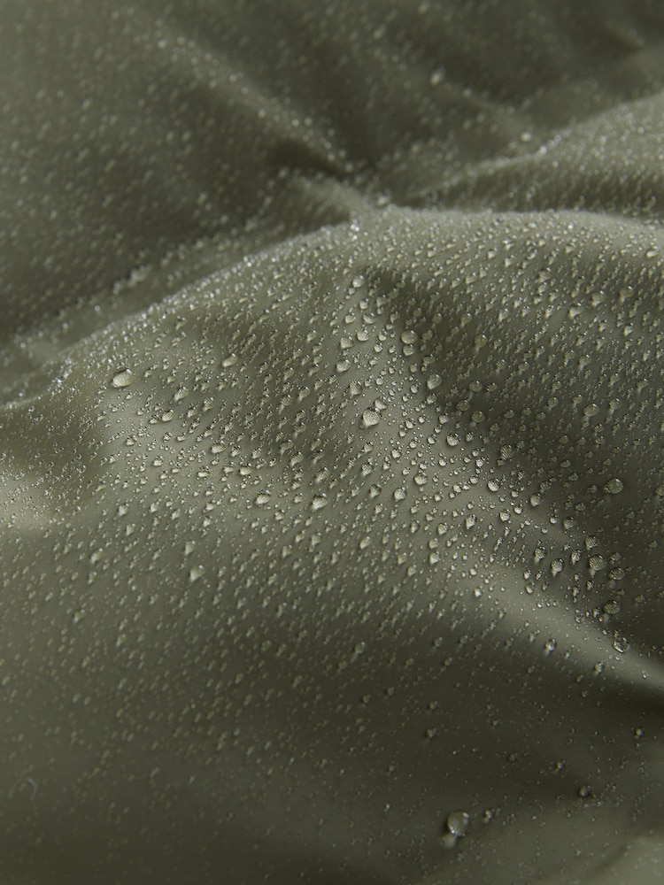 Kaki/vert - Doudoune imperméable doublée de fausse fourrure (3-16ans) - Image 13 sur 13