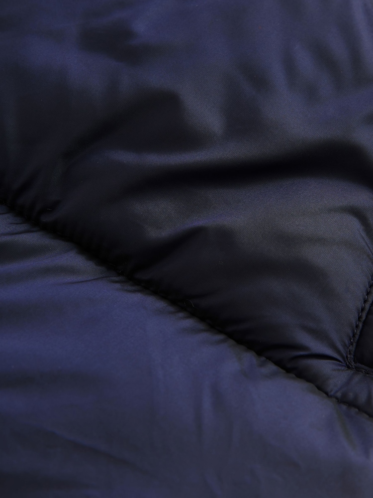 Navy Shower Resistant Faux Fur Trim Padded Coat (3-16yrs) - Image 3 of 5