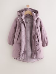 Purple Shower Resistant Padded Coat (3-16yrs) - Image 7 of 12
