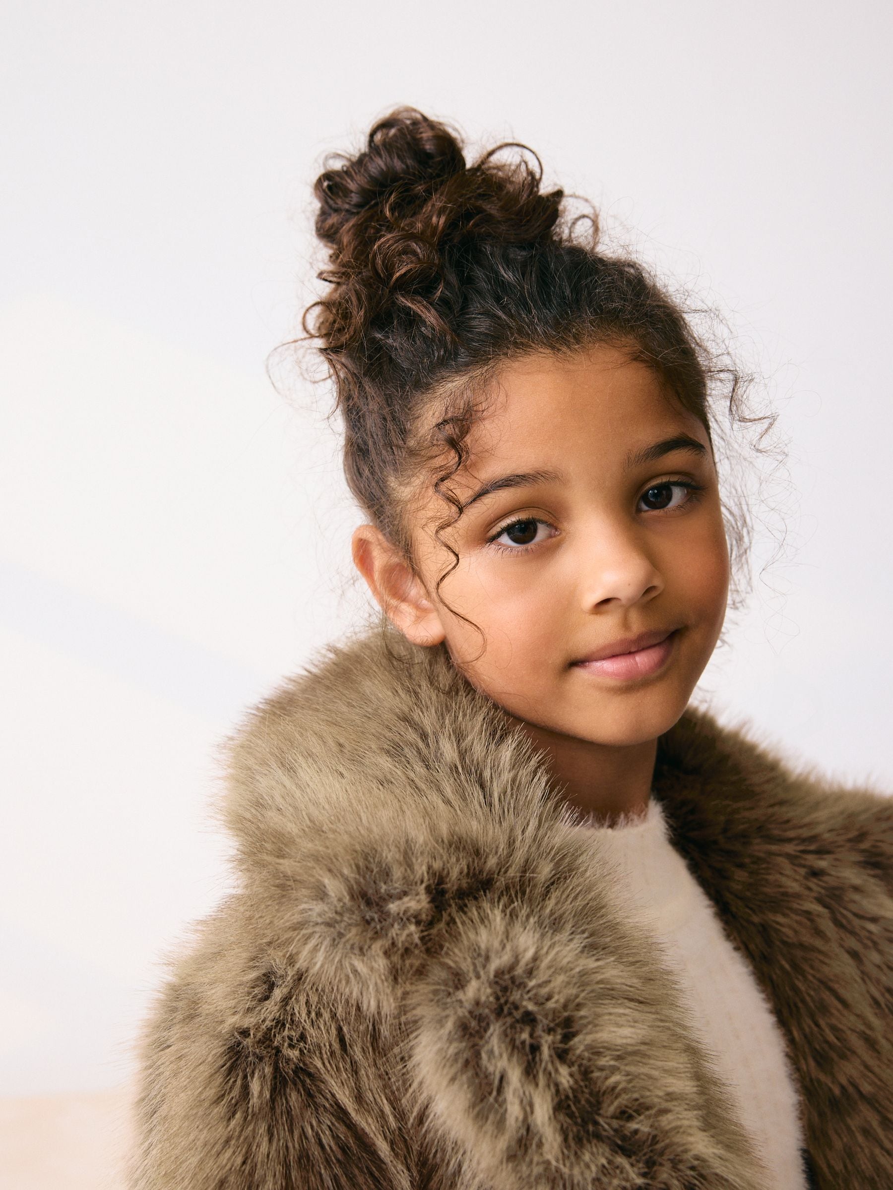 Buy Brown Faux Fur Coat (3-16yrs) from Next USA