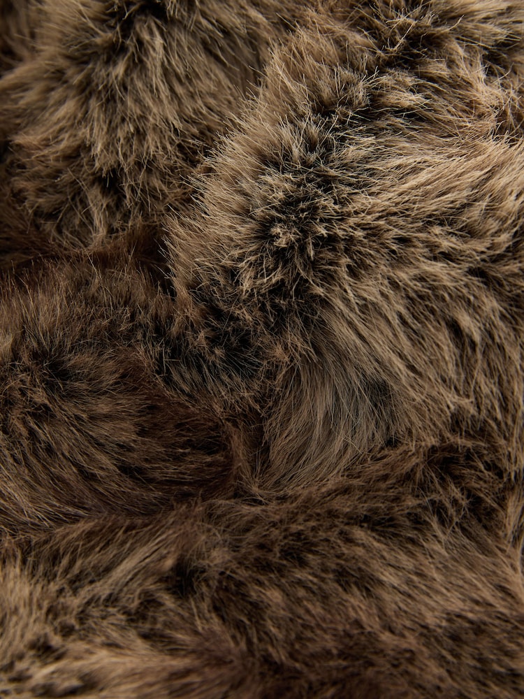 Brown Faux Fur Coat (3-16yrs) - Image 5 of 5