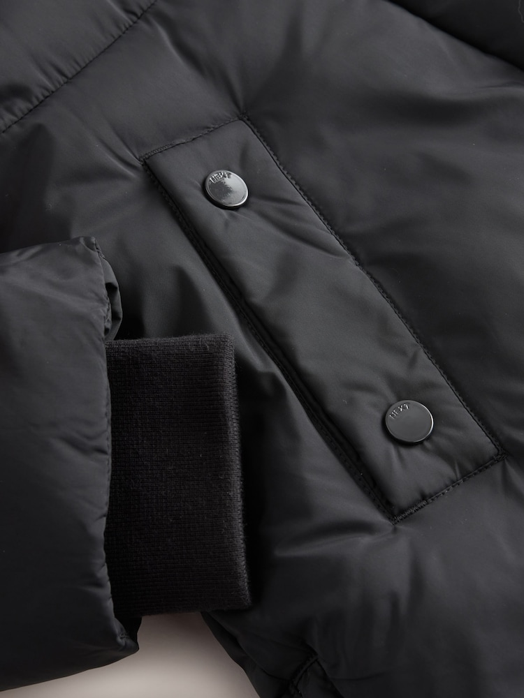 Black Shower Resistant Skirted Duvet Coat (3-16yrs) - Image 11 of 11