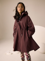 Burgunderrot - Wasserfeste Regenjacke mit Rock (3–16J.) - Bild 1 von 9