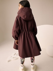 Burgunderrot - Wasserfeste Regenjacke mit Rock (3–16J.) - Bild 3 von 9