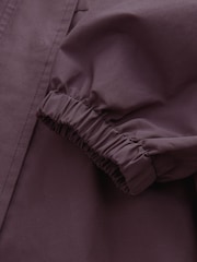 Burgunderrot - Wasserfeste Regenjacke mit Rock (3–16J.) - Bild 8 von 9