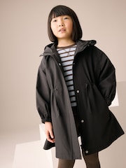 Black Waterproof Skirted Cagoule Jacket (3-16yrs) - Image 1 of 9