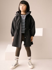 Black Waterproof Skirted Cagoule Jacket (3-16yrs) - Image 2 of 9