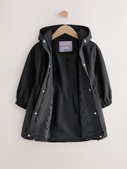 Black Waterproof Skirted Cagoule Jacket (3-16yrs) - Image 6 of 9
