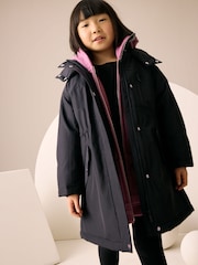 Black - Waterproof Padded Coat (3-16yrs) - Image 1 of 10