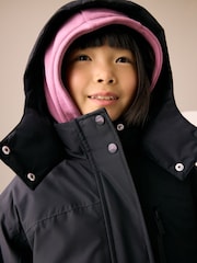 Black - Waterproof Padded Coat (3-16yrs) - Image 4 of 10