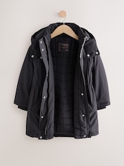Black - Waterproof Padded Coat (3-16yrs) - Image 7 of 10