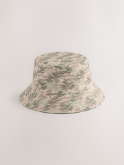 Khaki Green Camo Reversible Bucket Hat - Image 4 of 8