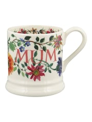 Emma Bridgewater Cream Garden Flowers Mum 1/2 Pint Mug - Image 1 of 4