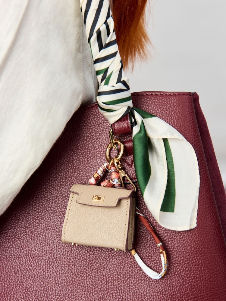 Aela PU Mini Handbag Style Bag Charm - Image 4 of 4