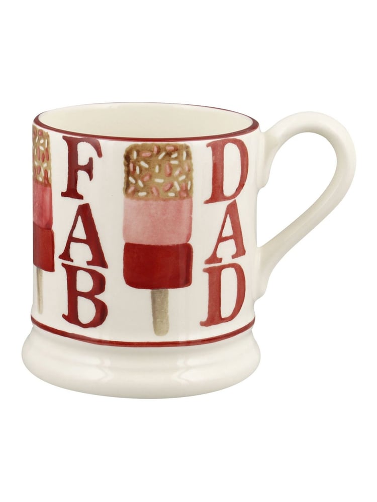 Emma Bridgewater Cream Fab Dad 1/2 Pint Mug - Image 1 of 4 Emma Bridgewater Cream Fab Dad 1/2 Pint Mug - Image 1 of 4