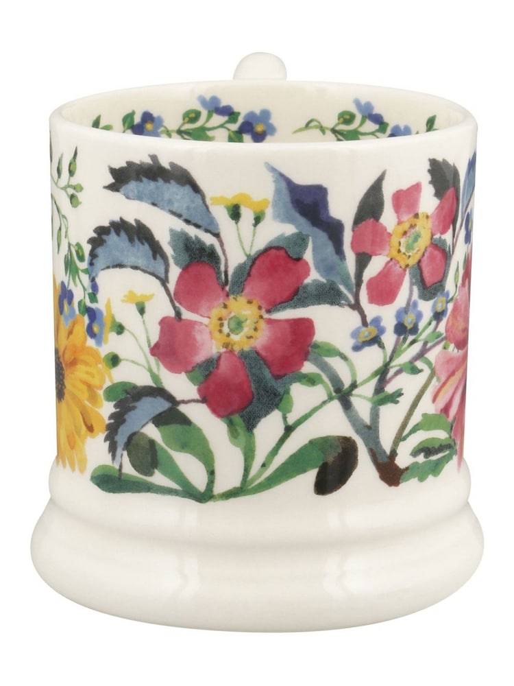 Emma Bridgewater Cream Garden Flowers 1/2 Pint Mug - Image 4 of 4