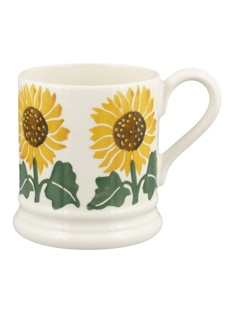 Emma Bridgewater Cream Sunflower 1/2 Pint Mug - Image 1 of 1