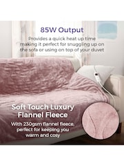 Carmen Pink Core Fleece Luxury Electric Heated Flow and Over B 9 Heat Settings - Image 3 of 8