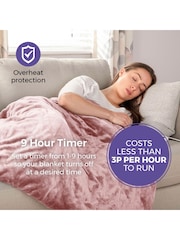 Carmen Pink Core Fleece Luxury Electric Heated Flow and Over B 9 Heat Settings - Image 5 of 8