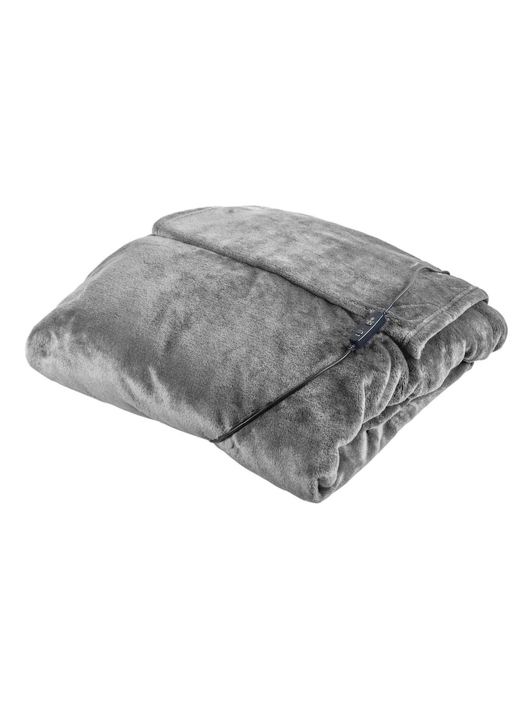Carmen Grey Core Fleece Luxury Electric Heated Flow and Over B 9 Heat Settings - Image 1 of 8