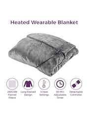 Carmen Grey Core Fleece Luxury Electric Heated Flow and Over B 9 Heat Settings - Image 2 of 8