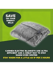 Carmen Grey Core Fleece Luxury Electric Heated Flow and Over B 9 Heat Settings - Image 4 of 8