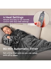 Carmen Grey Core Fleece Luxury Electric Heated Flow and Over B 9 Heat Settings - Image 6 of 8