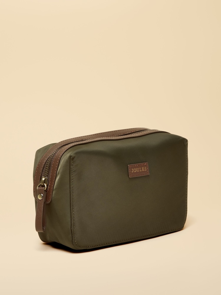 Joules Edie Khaki Green Cosmetic Bag - Image 2 of 5 Joules Edie Khaki Green Cosmetic Bag - Image 2 of 5