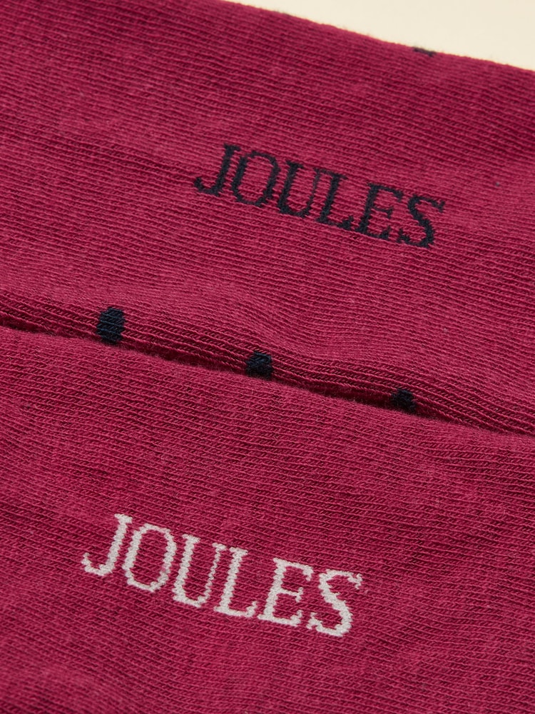 Rosa ciruela - Joules Everyday 2 Pack Socks - Imagen 3 de 3 Rosa ciruela - Joules Everyday 2 Pack Socks - Imagen 3 de 3