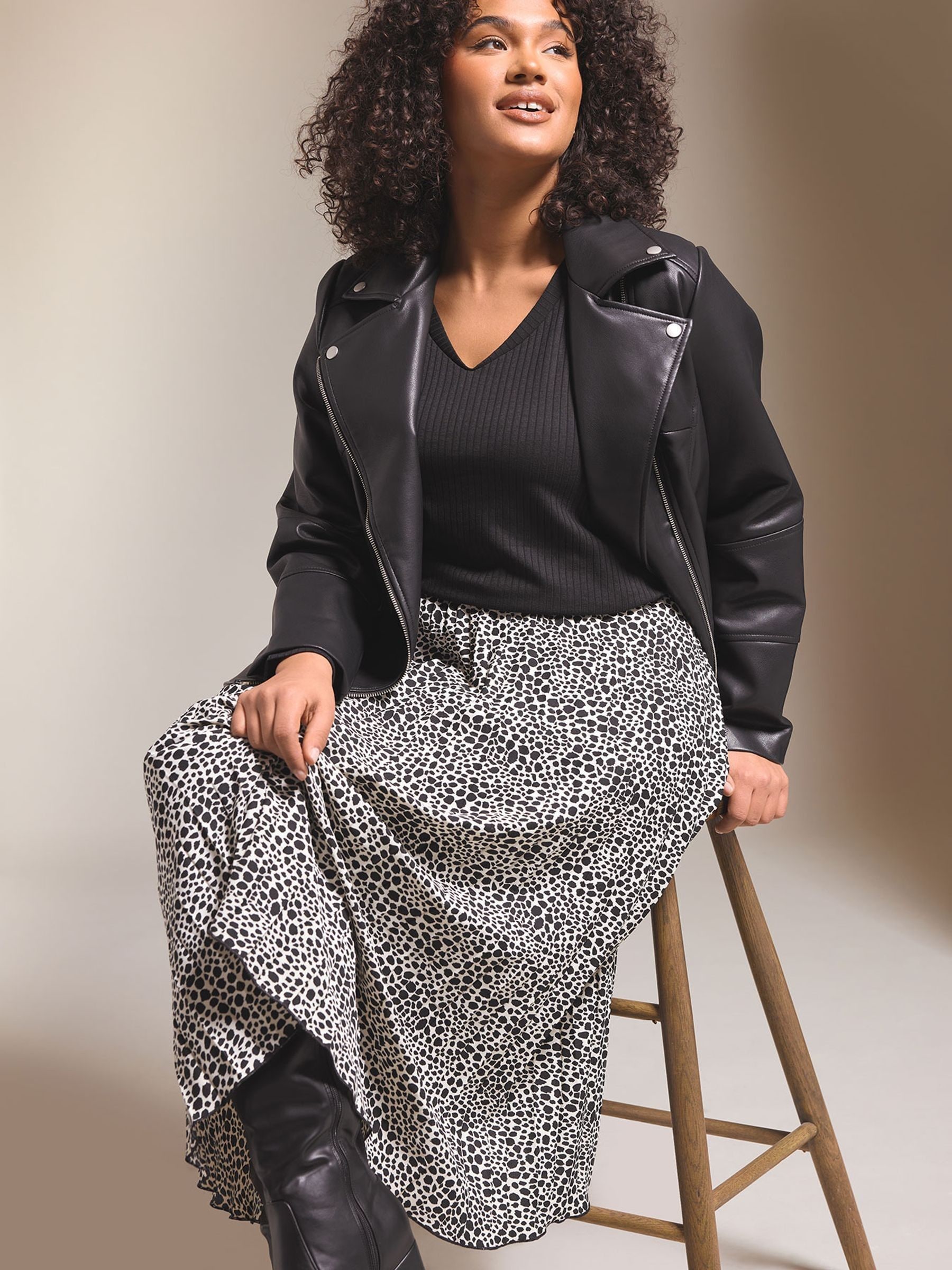 Buy Evans Black Pleated Skirt from Next USA