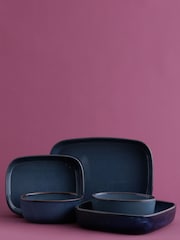 Mason Cash Set of 5 Blue Reactive Serving Dishes - Image 2 of 4