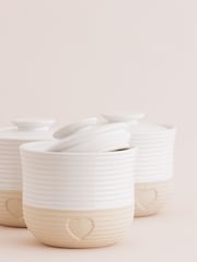 Mason Cash Set of 3 Cream Rustic Charm Storage Jars - Image 3 of 4