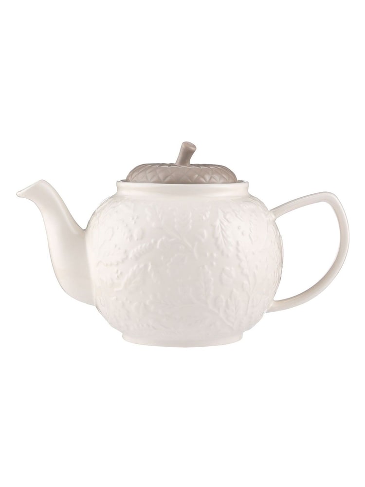 Price & Kensington. Cream Acorn 6 Cup Teapot and Mug Set - Image 3 of 3