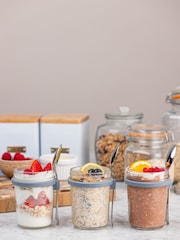 Kilner Clear Breakfast Jars Set of 3 - Image 1 of 8