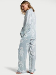 Victoria's Secret Grey Fog Seahorses Satin Long Pyjama Set - Image 2 of 2